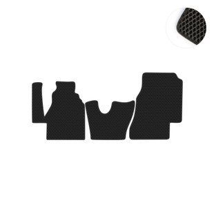 Комплект ковриков на 1-й ряд на Volkswagen LT (1996 - 2006) EVA/Ромб Черный/Черный 14065-01-21-41 фото 1