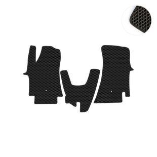 Комплект ковриков на 1-й ряд на Hyundai H-1 II (2007 - ) 1+2 EVA/Ромб Черный/Черный 15918-01-21-41 фото 1