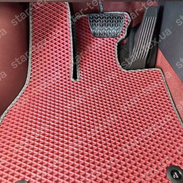 Комплект ковриков в салон на Subaru Solterra (2022 - ) EVA/Ромб Черный/Черный 15663-01-21-41 фото 5