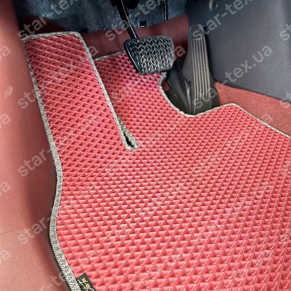 Комплект ковриков в салон на Subaru Solterra (2022 - ) EVA/Ромб Черный/Черный 15663-01-21-41 фото 2