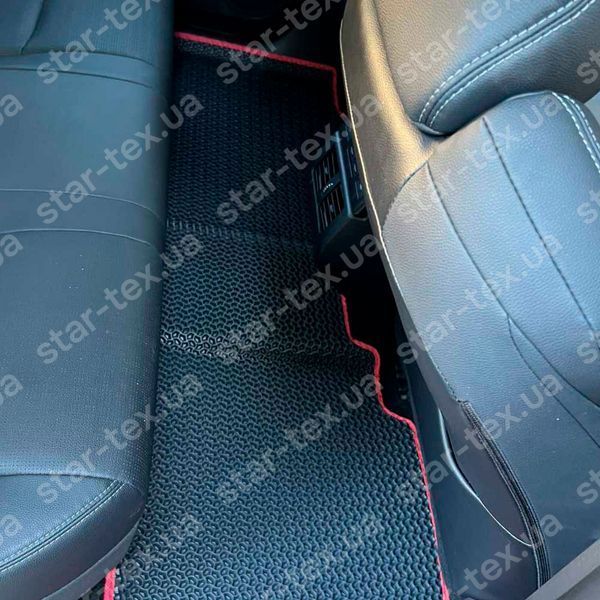 Комплект ковриков в салон на Subaru Solterra (2022 - ) EVA/Ромб Черный/Черный 15663-01-21-41 фото 17