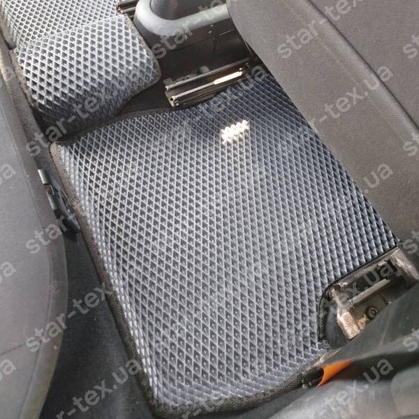 Комплект килимків EVA/Ромб до салону на Ford Fiesta MK5 (2002 - 2008) Чорний/Чорний 10679-01-21-41 зображення 15