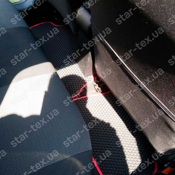 Комплект килимків EVA/Ромб до салону на Ford Fiesta MK5 (2002 - 2008) Чорний/Чорний 10679-01-21-41 зображення 5
