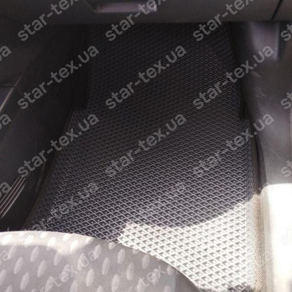 Комплект килимків EVA/Ромб до салону на Ford Fiesta MK5 (2002 - 2008) Чорний/Чорний 10679-01-21-41 зображення 13