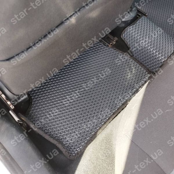 Комплект килимків EVA/Ромб до салону на Ford Fiesta MK5 (2002 - 2008) Чорний/Чорний 10679-01-21-41 зображення 17