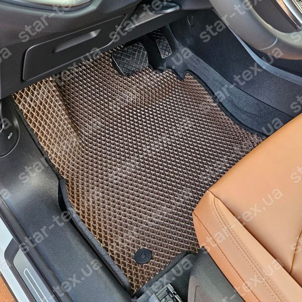 Комплект ковриков EVA/Ромб в салон на Audi Q3 (F3) II (2019 - 2025) спортбэк Черный/Черный 17659-01-21-41 фото 3