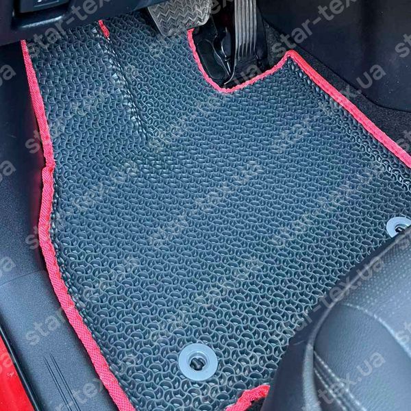 Комплект ковриков в салон на Subaru Solterra (2022 - ) EVA/Ромб Черный/Черный 15663-01-21-41 фото 13