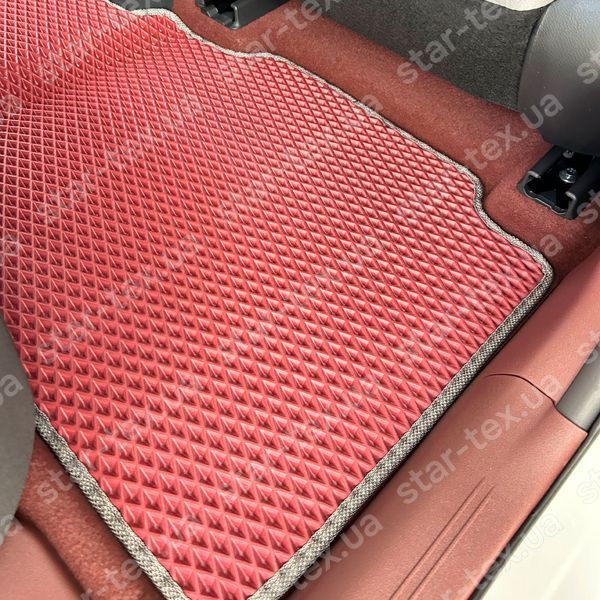 Комплект ковриков в салон на Subaru Solterra (2022 - ) EVA/Ромб Черный/Черный 15663-01-21-41 фото 8