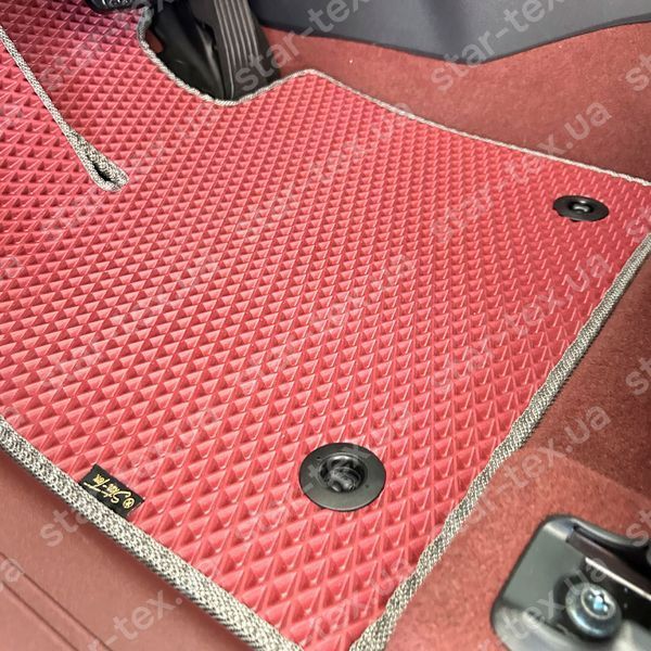 Комплект ковриков в салон на Subaru Solterra (2022 - ) EVA/Ромб Черный/Черный 15663-01-21-41 фото 4