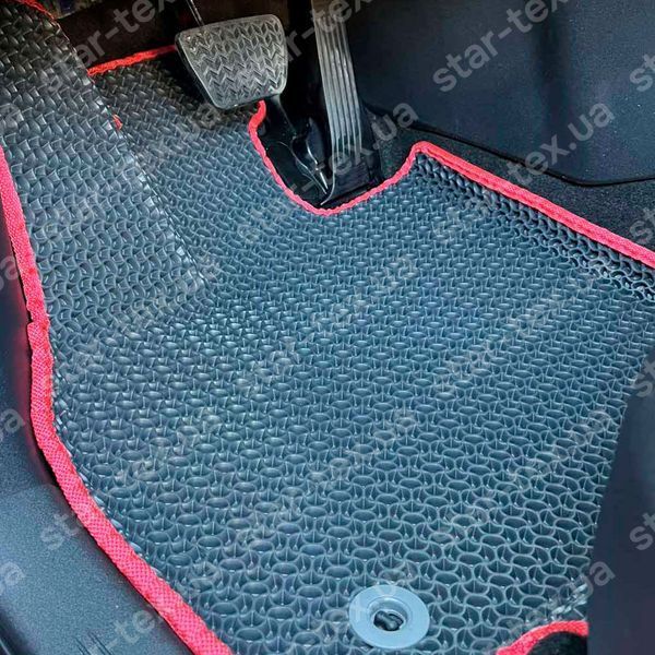 Комплект ковриков в салон на Subaru Solterra (2022 - ) EVA/Ромб Черный/Черный 15663-01-21-41 фото 14