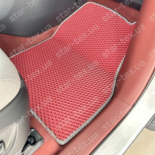 Комплект ковриков в салон на Subaru Solterra (2022 - ) EVA/Ромб Черный/Черный 15663-01-21-41 фото 6