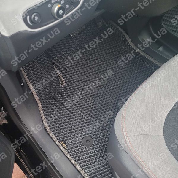 Комплект ковриков в салон на Opel Ampera-E (2016 - ) EVA/Ромб Черный/Черный 13892-01-21-41 фото 2