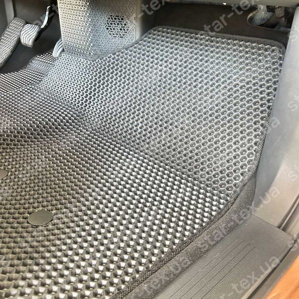 Комплект ковриков в салон на Nissan Ariya (2022 - ) EVA/Ромб Черный/Черный 13870-01-21-41 фото 5