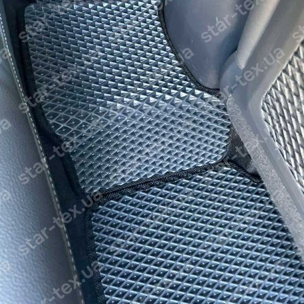 Комплект ковриков в салон на Hyundai Ioniq EV (2016 - 2019) USA/South Korea EVA/Ромб Черный/Черный 16287-01-21-41 фото 4
