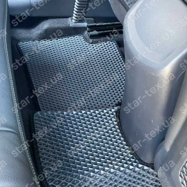 Комплект ковриков в салон на Hyundai Ioniq EV (2016 - 2019) USA/South Korea EVA/Ромб Черный/Черный 16287-01-21-41 фото 6