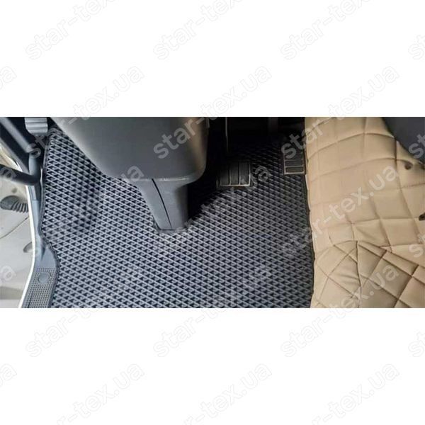 Комплект ковриков в салон на Volvo FH (2002 - 2012) EVA/Ромб Черный/Черный 14074-01-21-41 фото 3