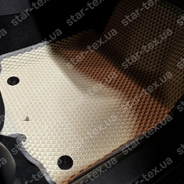 Комплект килимків до салону на Volkswagen Golf (MK6) (2008 - 2013) EVA/Ромб Чорний/Чорний 13057-01-21-41 зображення 21