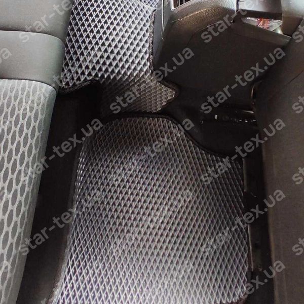 Комплект килимків до салону на Volkswagen Golf (MK6) (2008 - 2013) EVA/Ромб Чорний/Чорний 13057-01-21-41 зображення 30