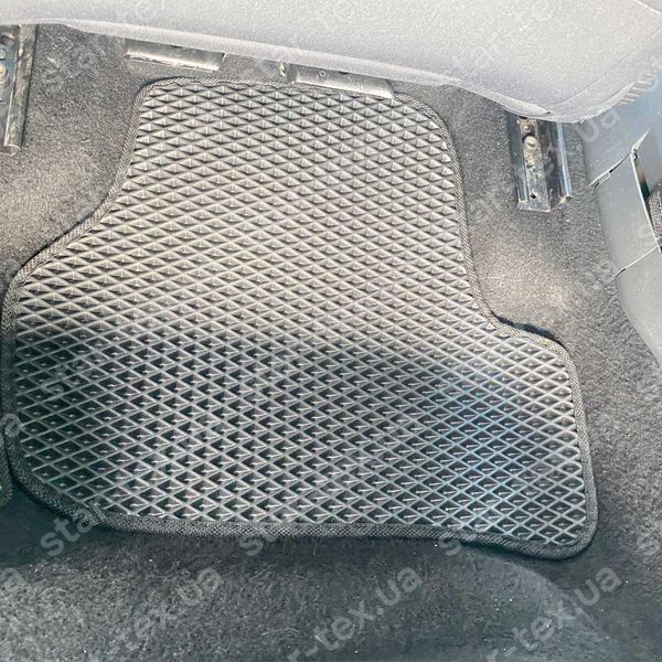 Комплект килимків до салону на Volkswagen Golf (MK6) (2008 - 2013) EVA/Ромб Чорний/Чорний 13057-01-21-41 зображення 4