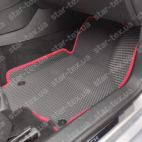 Комплект килимків до салону на Volkswagen Golf (MK6) (2008 - 2013) EVA/Ромб Чорний/Чорний 13057-01-21-41 зображення 16