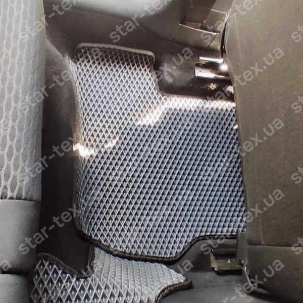 Комплект килимків до салону на Volkswagen Golf (MK6) (2008 - 2013) EVA/Ромб Чорний/Чорний 13057-01-21-41 зображення 33