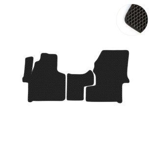 Комплект ковриков на 1-й ряд на Volkswagen Crafter I (2006 - 2017) 1+2 EVA/Ромб Черный/Черный 14719-01-21-41 фото 1