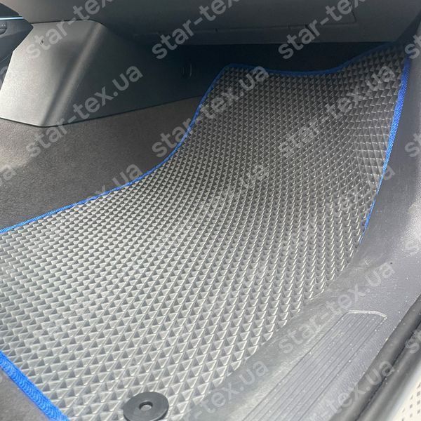 Комплект ковриков в салон на Volkswagen ID-5 (2021 - ) EVA/Ромб Черный/Черный 15666-01-21-41 фото 8