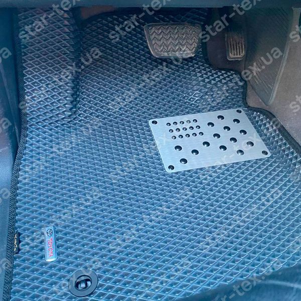 Комплект ковриков EVA/Ромб в салон на Toyota Land Cruiser 200 (2007 - 2015) Черный/Черный 12899-01-21-41 фото 14