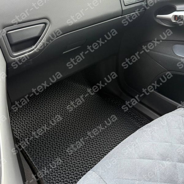 Комплект килимків EVA/Ромб до салону на Toyota Auris I (E150) (2006 - 2012) Чорний/Чорний 12737-01-21-41 зображення 8