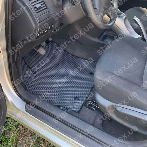 Комплект килимків EVA/Ромб до салону на Toyota Auris I (E150) (2006 - 2012) Чорний/Чорний 12737-01-21-41 зображення 2