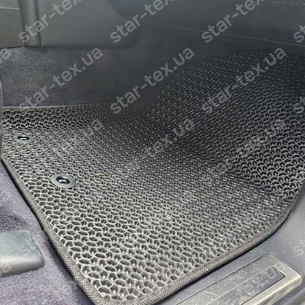 Комплект ковриков EVA/Ромб в салон на Toyota Land Cruiser 200 (2007 - 2015) Черный/Черный 12899-01-21-41 фото 11