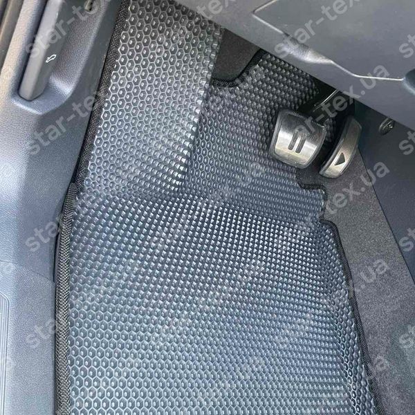 Комплект ковриков в салон на Volkswagen ID-5 (2021 - ) EVA/Ромб Черный/Черный 15666-01-21-41 фото 12