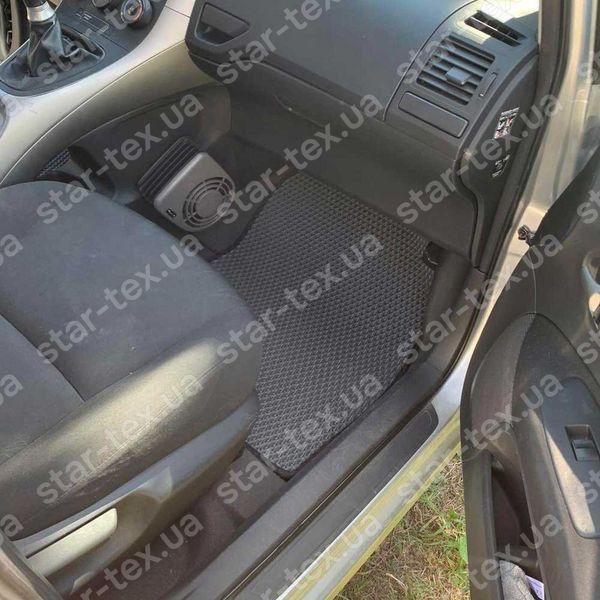Комплект килимків EVA/Ромб до салону на Toyota Auris I (E150) (2006 - 2012) Чорний/Чорний 12737-01-21-41 зображення 3
