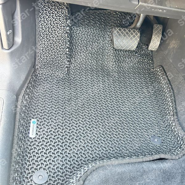 Комплект ковриков в салон на Volkswagen E-Golf EV (2014 - ) EVA/Ромб Черный/Черный 13044-01-21-41 фото 9