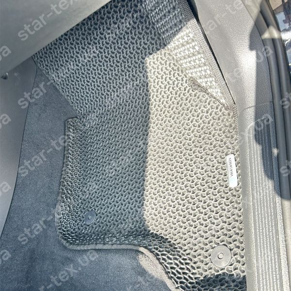 Комплект ковриков в салон на Volkswagen E-Golf EV (2014 - ) EVA/Ромб Черный/Черный 13044-01-21-41 фото 20