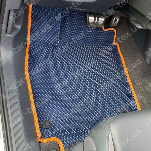 Комплект ковриков в салон на Volkswagen ID-5 (2021 - ) EVA/Ромб Черный/Черный 15666-01-21-41 фото 18