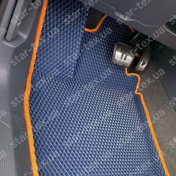 Комплект ковриков в салон на Volkswagen ID-5 (2021 - ) EVA/Ромб Черный/Черный 15666-01-21-41 фото 17