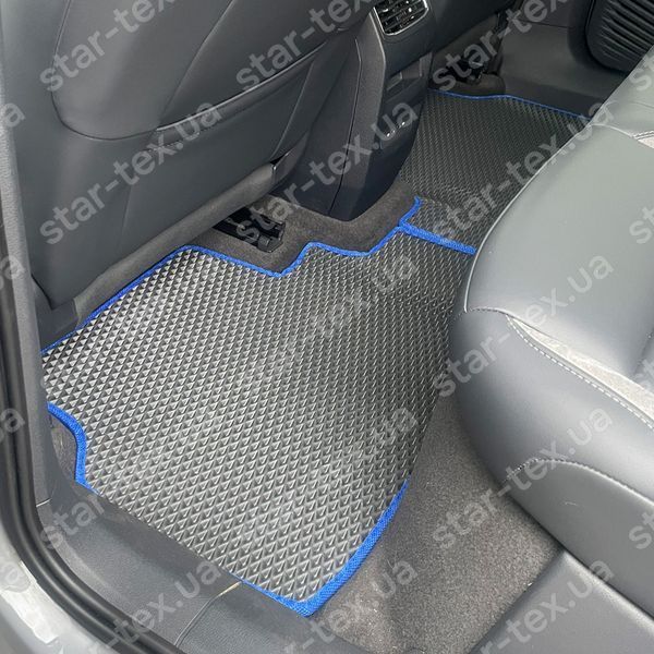 Комплект ковриков в салон на Volkswagen ID-5 (2021 - ) EVA/Ромб Черный/Черный 15666-01-21-41 фото 11