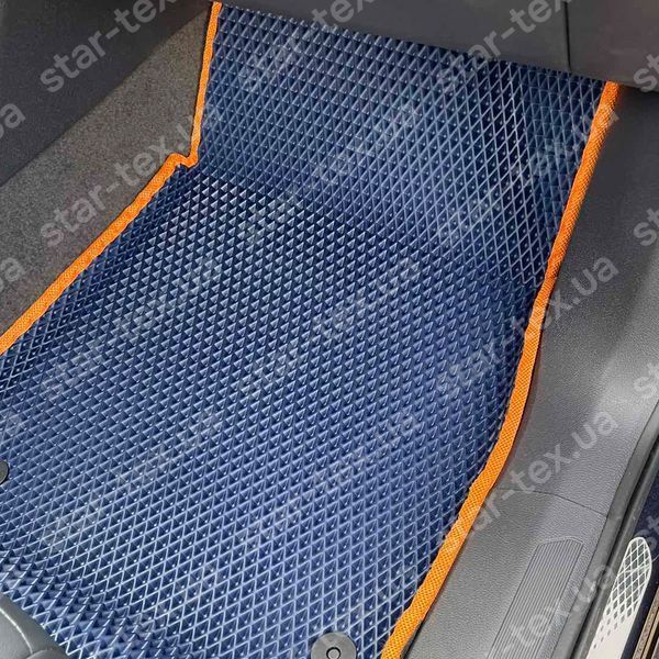 Комплект ковриков в салон на Volkswagen ID-5 (2021 - ) EVA/Ромб Черный/Черный 15666-01-21-41 фото 19