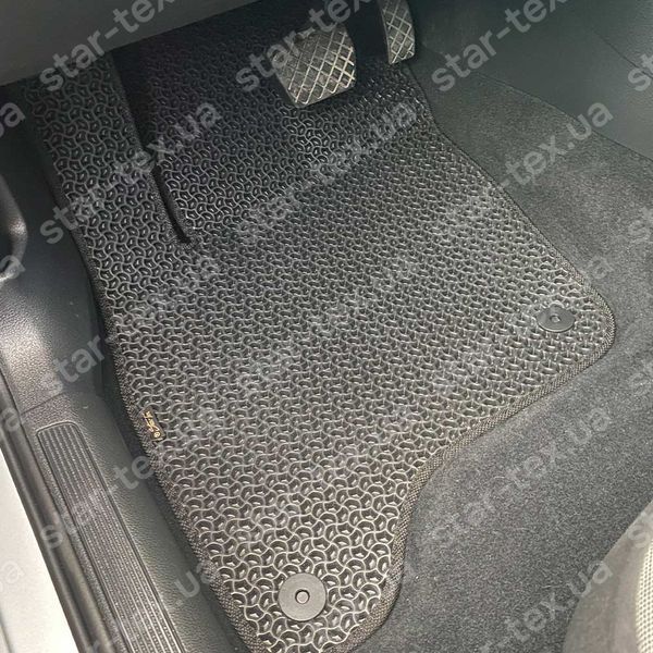 Комплект ковриков в салон на Volkswagen E-Golf EV (2014 - ) EVA/Ромб Черный/Черный 13044-01-21-41 фото 2