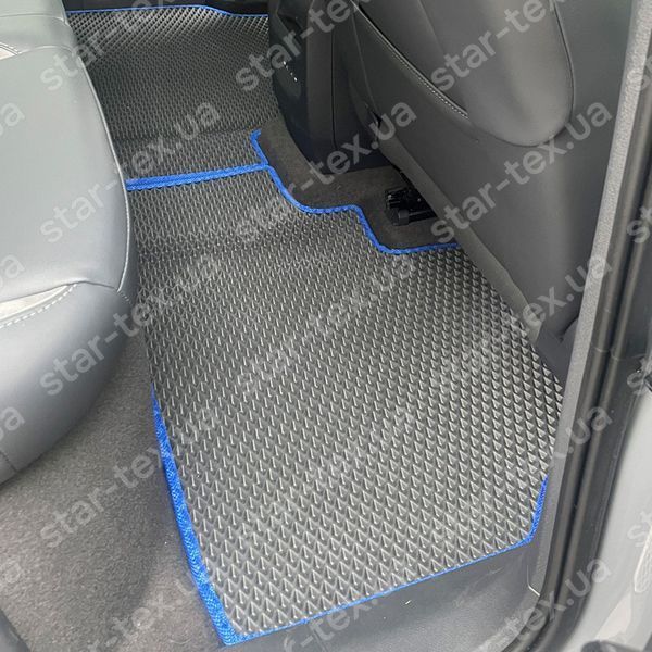 Комплект ковриков в салон на Volkswagen ID-5 (2021 - ) EVA/Ромб Черный/Черный 15666-01-21-41 фото 10