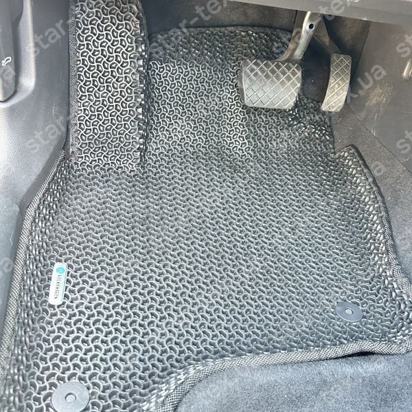 Комплект ковриков в салон на Volkswagen E-Golf EV (2014 - ) EVA/Ромб Черный/Черный 13044-01-21-41 фото 10