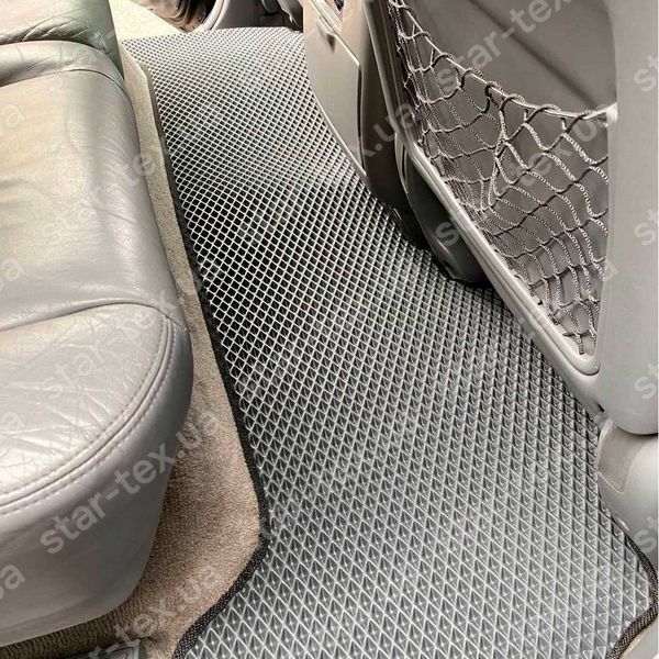 Комплект ковриков EVA/Ромб в салон на Toyota Land Cruiser 100 (1998 - 2007) левый руль Черный/Черный 12886-01-21-41 фото 5