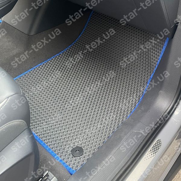 Комплект ковриков в салон на Volkswagen ID-5 (2021 - ) EVA/Ромб Черный/Черный 15666-01-21-41 фото 9