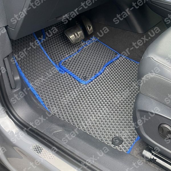 Комплект ковриков в салон на Volkswagen ID-5 (2021 - ) EVA/Ромб Черный/Черный 15666-01-21-41 фото 7