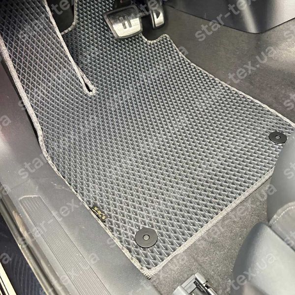 Комплект ковриков в салон на Volkswagen ID-5 (2021 - ) EVA/Ромб Черный/Черный 15666-01-21-41 фото 2