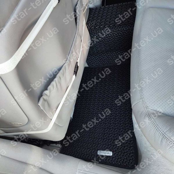 Комплект килимків до салону на Mercedes-Benz E-Class W211 (2002 - 2009) задній привід EVA/Ромб Чорний/Чорний 11611-01-21-41 зображення 4