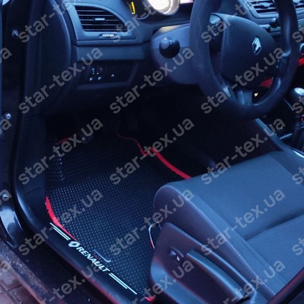 Комплект килимків до салону на Renault Megane III (2009 - 2015) універсал комплектація Bose EVA/Ромб Чорний/Чорний 15278-01-21-41 зображення 5