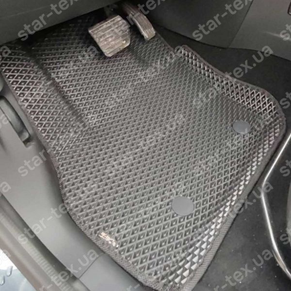 Комплект ковриков в салон на Renault Zoe EV (2012 - 2019) EVA/Ромб Черный/Черный 13962-01-21-41 фото 2