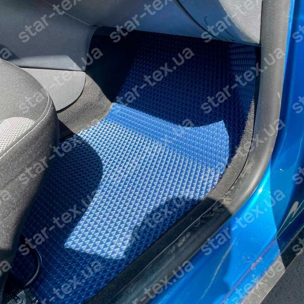 Комплект ковриков в салон на Dacia Sandero Stepway II (2012 - 2020) EVA/Ромб Черный/Черный 16267-01-21-41 фото 3